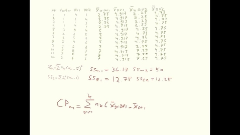 Thumbnail for MANOVA calculations