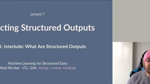 Thumbnail for MLSD 07.1: Structured Outputs: Interlude