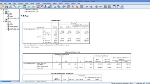 Thumbnail for entry Bootstrapping: Interpretation of results