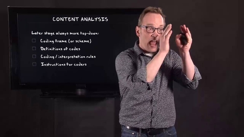 Thumbnail for 5.2 Code and retrieve | Qualitative Methods | Qualitative Analysis | UvA