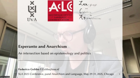 Thumbnail for Esperanto and Anarchism: An intersection based on epistemology and politics