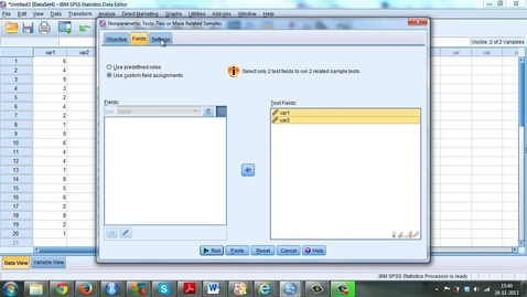 Thumbnail for SPSS  Wilcoxon Signed Rank Test 10 4