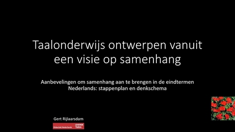 Thumbnail for Samenhang in lessen Nederlands Workshop ZKHO Project