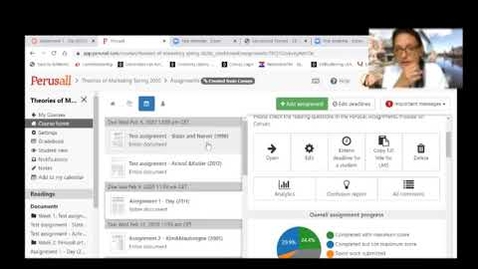 Thumbnail for Perusall example, use and privacy