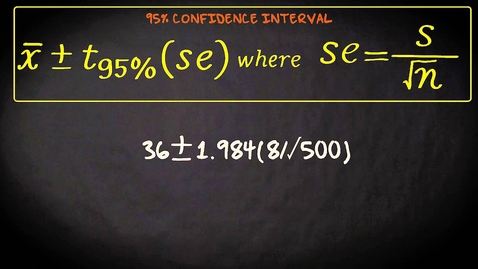 Thumbnail for entry 7.5 Significance test and confidence interval | Basic Statistics | Significance Tests | UvA
