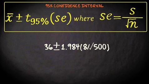 Thumbnail for 7.5 Significance test and confidence interval | Basic Statistics | Significance Tests | UvA
