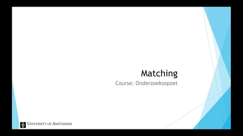 Thumbnail for Matching