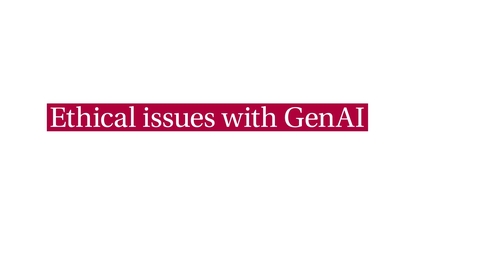 Thumbnail for GenAI e-module (NL) - video 4 (&quot;Ethische kwesties met GenAI&quot;)