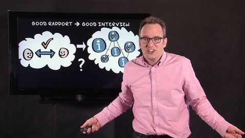 Thumbnail for 4.3 Rapport in interviewing | Qualitative Methods | Qualitative Interviewing | UvA