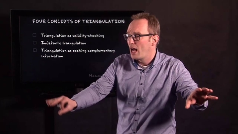 Thumbnail for 3.2 Good Practices: Triangulation | Qualitative Methods | Good Practices &amp; Criteria | UvA