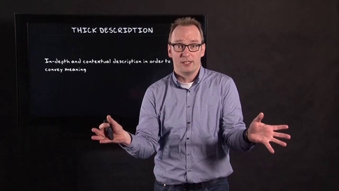 Thumbnail for 2.9 Observation and Interpretation | Qualitative Methods | Observation | UvA