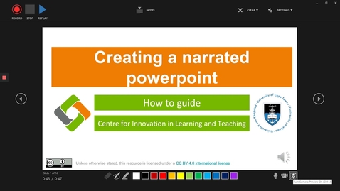 Thumbnail for How to: Narrated Powerpoint Video Guide