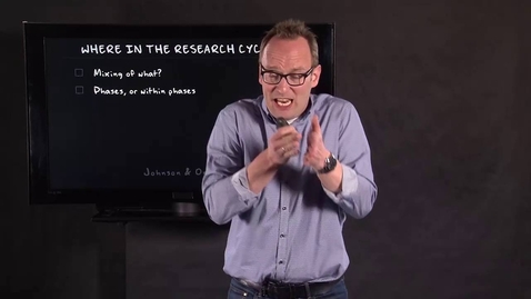 Thumbnail for 6.3 How to do mixed methods | Qualitative Methods | Writing, Mixing and Ethics | UvA