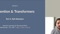 Go to MLSD 06.3: Attention: Self-Attention with duration: 12 minutes, 6 seconds