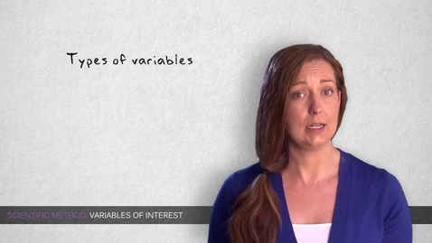 Thumbnail for entry 2.9 Variables of interest | Quantitative methods | The Scientific Method | UvA