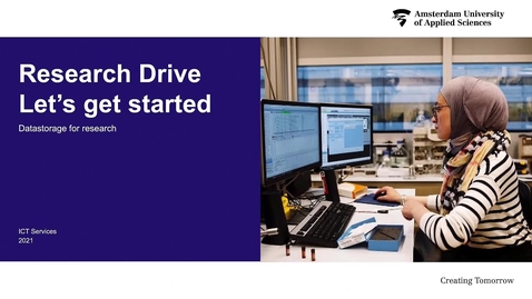 Thumbnail for HvA invite users to Research Drive