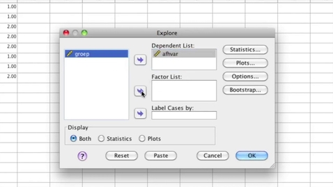 Thumbnail for SPSS  Shapiro Wilk Test 2 9