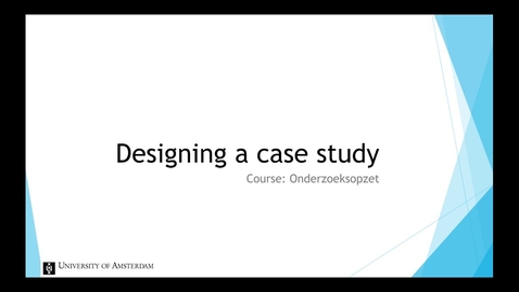 Thumbnail for entry Designing a Case Study
