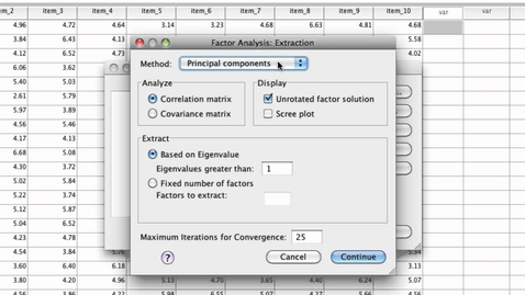 Thumbnail for entry Principal component analysis