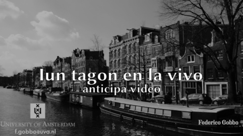 Thumbnail for Iun tagon en la vivo - anticipa video