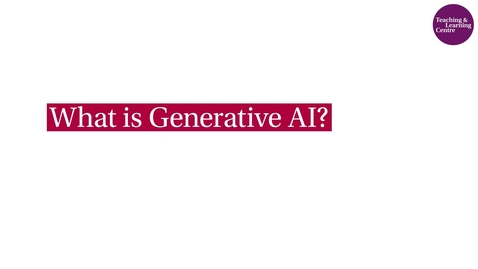 Thumbnail for 1. What is GenAI?
