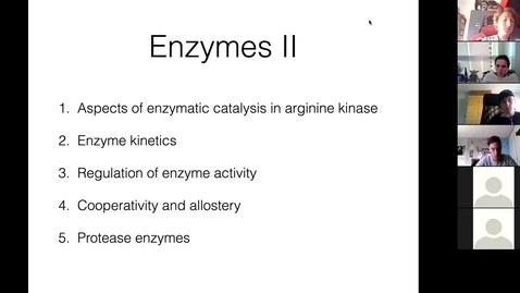 Thumbnail for entry Biochemistry - enzymen II - live