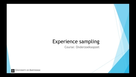 Thumbnail for entry Experience Sampling