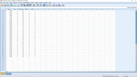Thumbnail for SPSS micro lecture variable view