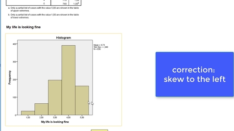 Thumbnail for SPSS micro lecture on explore in SPSS