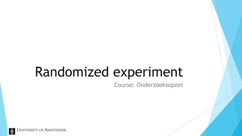 Thumbnail for entry Randomized Experiments - Introduction