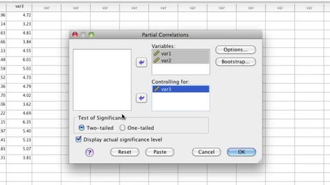 Thumbnail for SPSS  Partial correlation 7 5