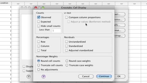 Thumbnail for SPSS  Chi square test 6 3