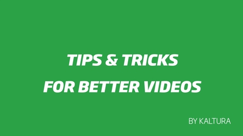 Thumbnail for Tips &amp; Tricks for Better Videos - Chapter 4 - Post-Production