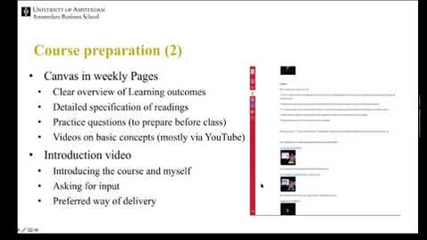 Thumbnail for entry Course example online teaching