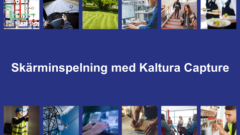 Thumbnail for Skärminspelning med Kaltura Capture
