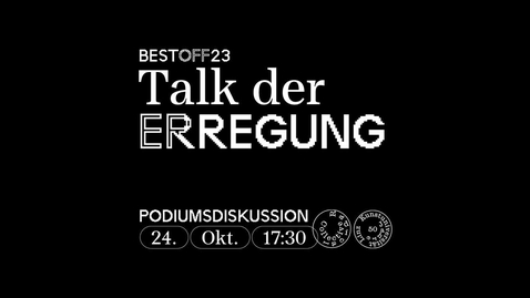 Thumbnail for entry „Talk der Erregung“, Die Feminisierung der Kreativwirtschaft | 24 Okt 17:30