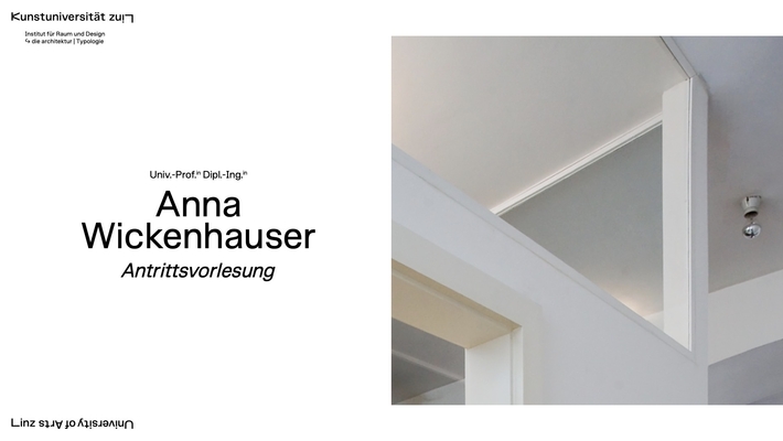 Architektur und Zukunft | Antrittsvorlesung Anna Wickenhauser