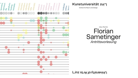 Thumbnail for entry Design als Möglichkeitsraum | Florian Sametinger - Antrittsvorlesungen