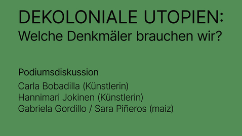 Thumbnail for Dekoloniale Utopien: Welche Denkmäler brauchen wir?