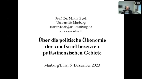 Thumbnail for Die politische Ökonomie der von Israel besetzten palästinensischen Gebiete