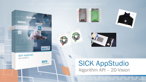 Vorschaubild für SICK AppSpace: AppStudio Algorithm API 2D-Vision Übersicht