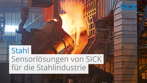 Vorschaubild für Sensorlösungen von SICK für die Stahlindustrie