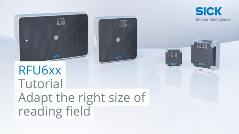 Vorschaubild für Tutorial RFU6xx: Adapt the right size of reading field
