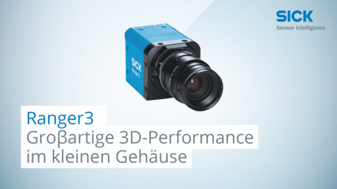 Vorschaubild für Ranger3 von SICK: Groβartige 3D-Performance im kleinen Gehäuse