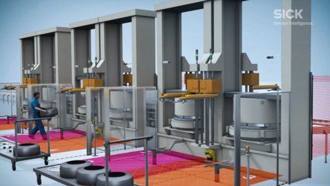Vorschaubild für Safe tire curing solutions from SICK: For safe and more productive tire manufacturing