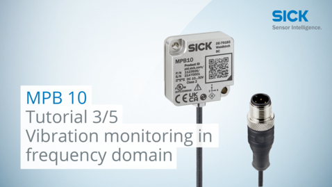 Vorschaubild für Tutorial MPB10 Condition Monitoring (Part 3/5): Vibration monitoring in frequency domain