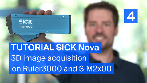 Thumbnail for Tutorial SICK Nova 3D (4/7): Installation and image acquisition on Ruler3000 and SIM2x00