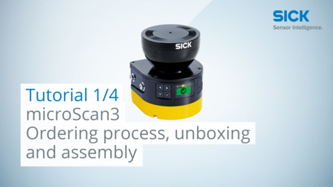 Vorschaubild für Tutorial microScan3 (Part 1/4): Ordering process, unboxing and assembly