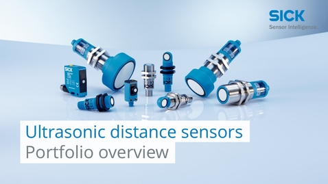 Vorschaubild für Portfolio overview of ultrasonic distance sensors