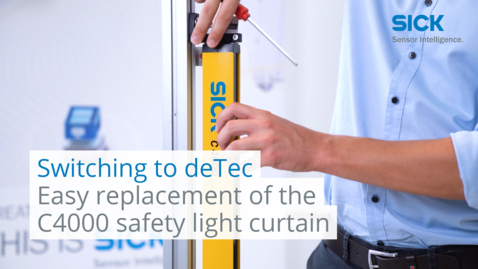Vorschaubild für Switching to deTec: Easy replacement of the C4000 safety light curtain